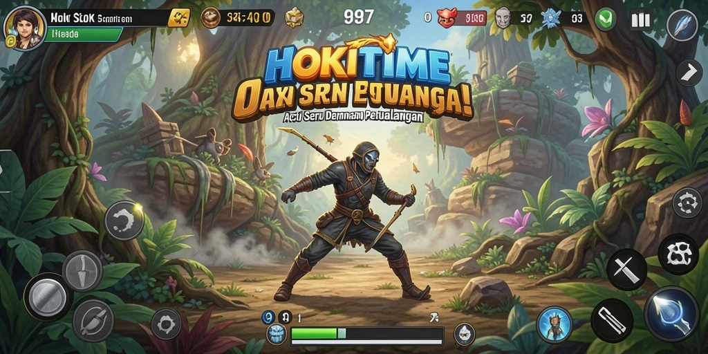 Tampilan intens dari gameplay HOKITIME yang penuh aksi.