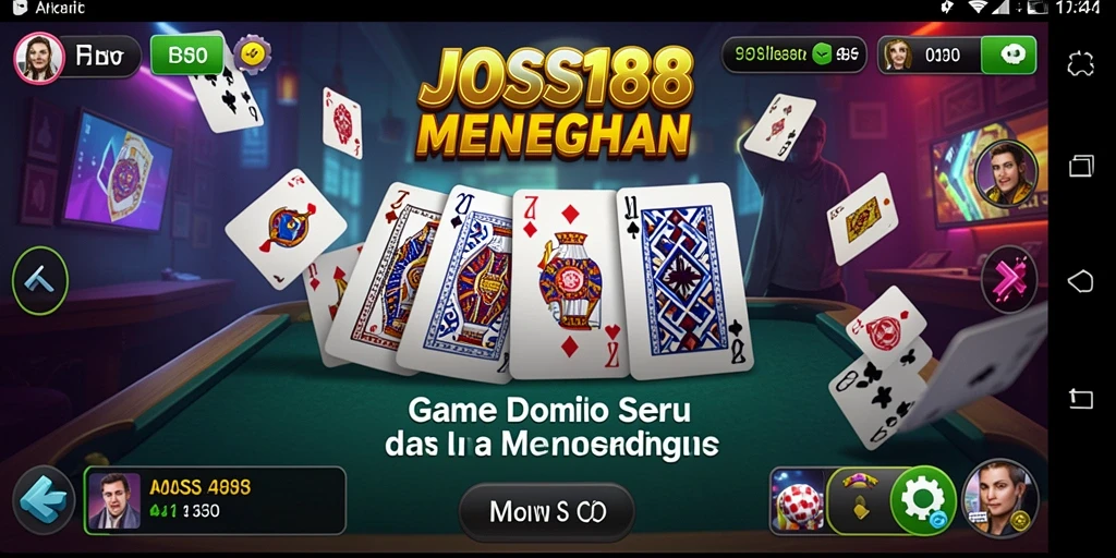 Tampilan gameplay seru dari game Domino JOSS188.