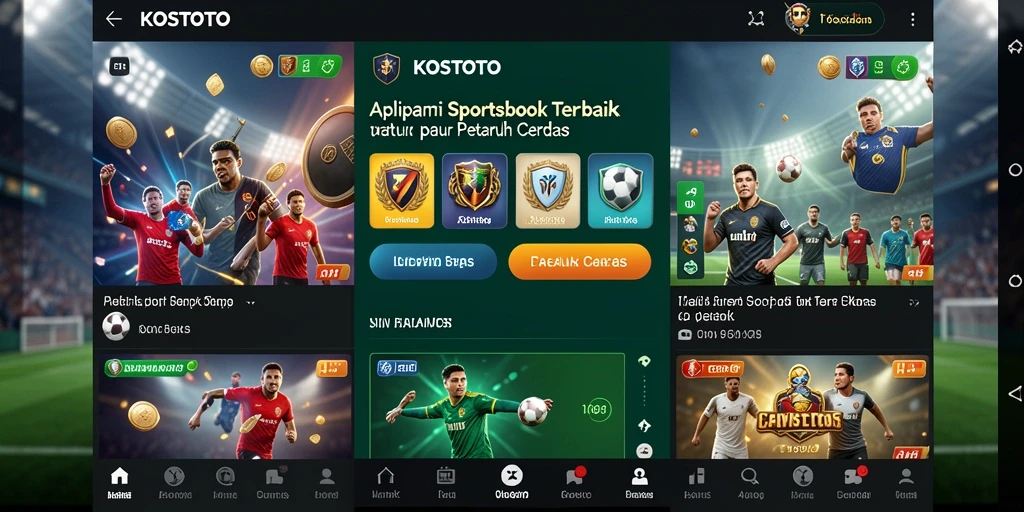 Tampilan gameplay KOSTOTO yang menarik dalam taruhan olahraga.
