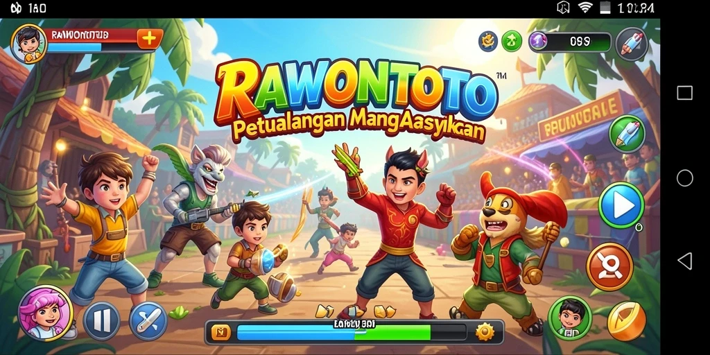 Gameplay aktif dari RAWONTOTO yang menegangkan dan seru.