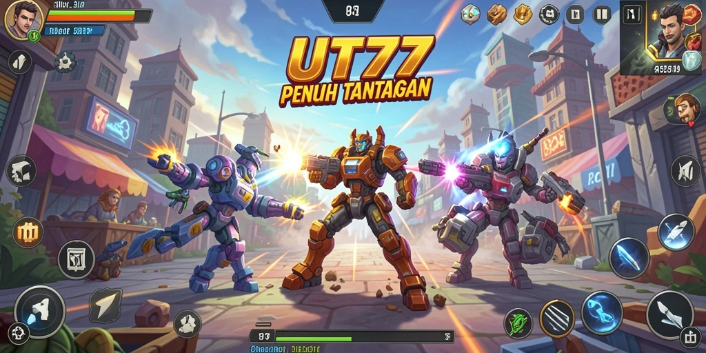 Tangkapan layar UT77 menunjukkan gameplay yang seru dan menantang.