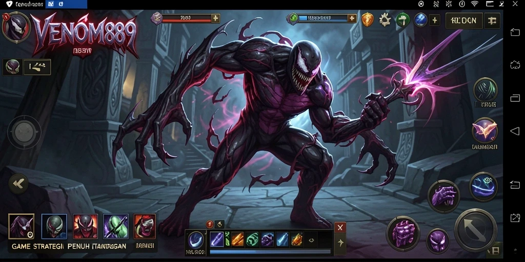 Screenshot gameplay VENOM889 yang penuh strategi dan tantangan.
